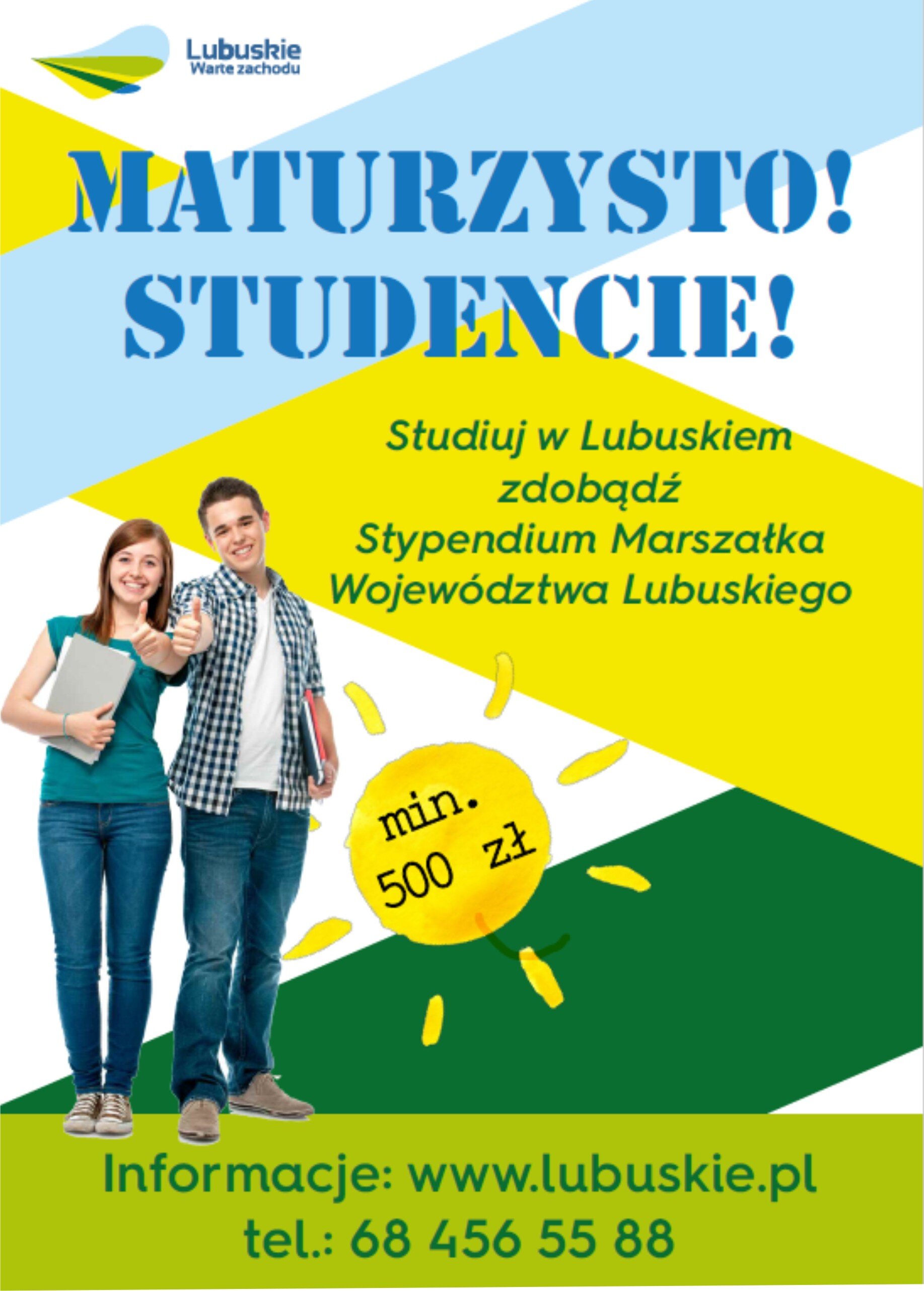 Pomoc materialna dla studentów studiów stacjonarnych wyższych uczelni z terenu województwa lubuskiego