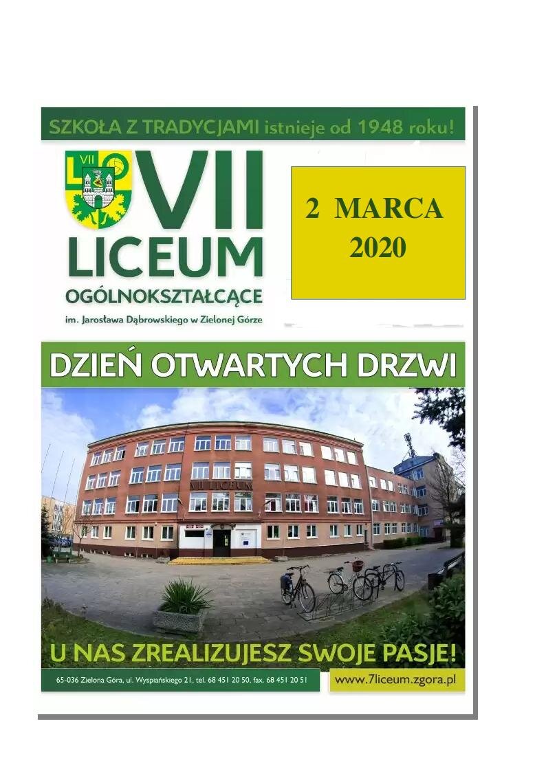 DZIEŃ OTWARTYCH DRZWI VII LO
