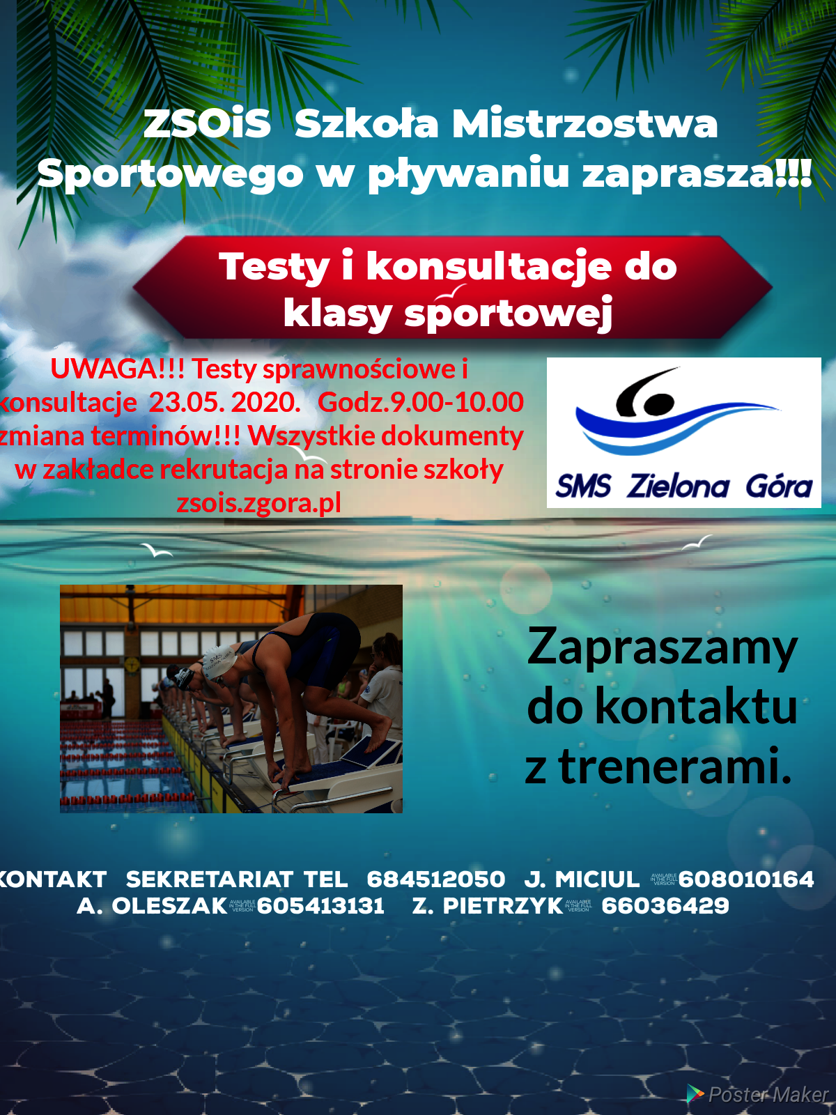 Rekrutacja Pływanie