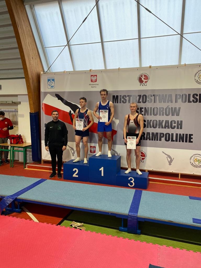 Kolejne sukcesy naszych trampolinistów na Mistrzostwach Polski Seniorów