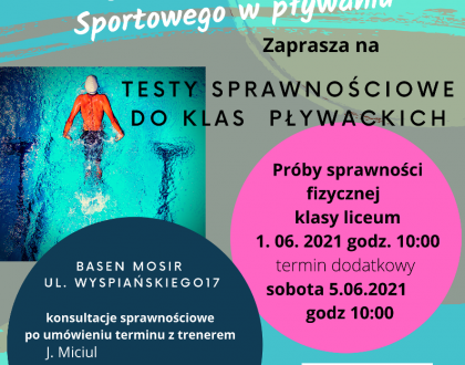 Nabór do klas pływackich