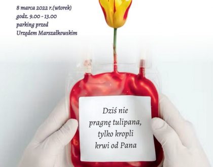 "Pełnoletni uczniowie VII LO odpowiadają na zaproszenie do oddania krwi".