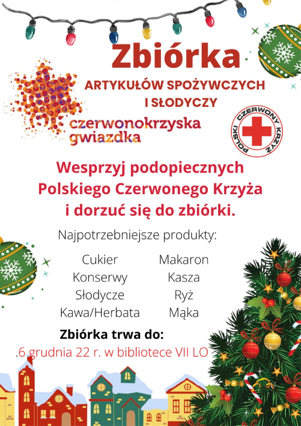 Czerwonokrzyska gwiazdka - zbiórka żywności